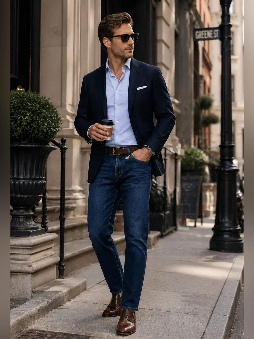Banana Republic Men’s Blue Vintage Straight Leg Jeans Classic Style 36X32